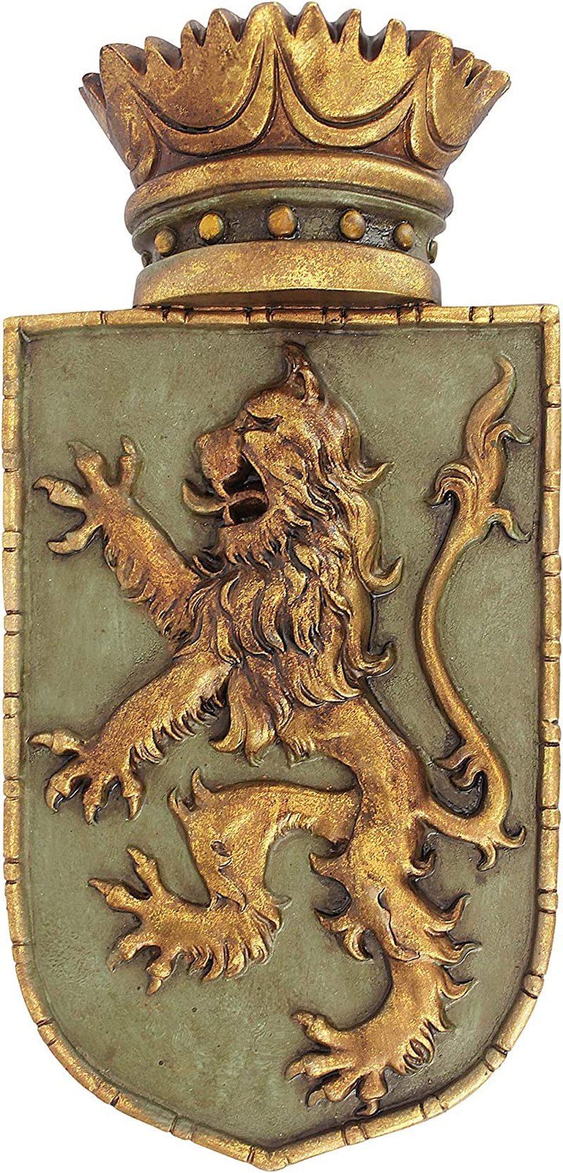 Design Toscano Scudo Medievale Leone in posizione verticale, Sculture da parete Statuette e Sculture Naty Shop Scudo Medievale Rampante
