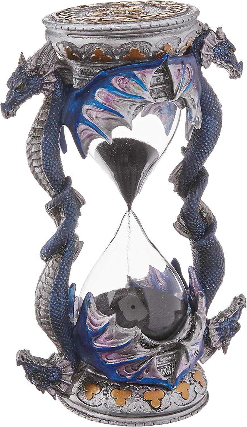 Design Toscano Statua clessidra con decoro gotico, poliresina, a colori, 15 cm Statue e sculture Naty Shop Clessidra singola
