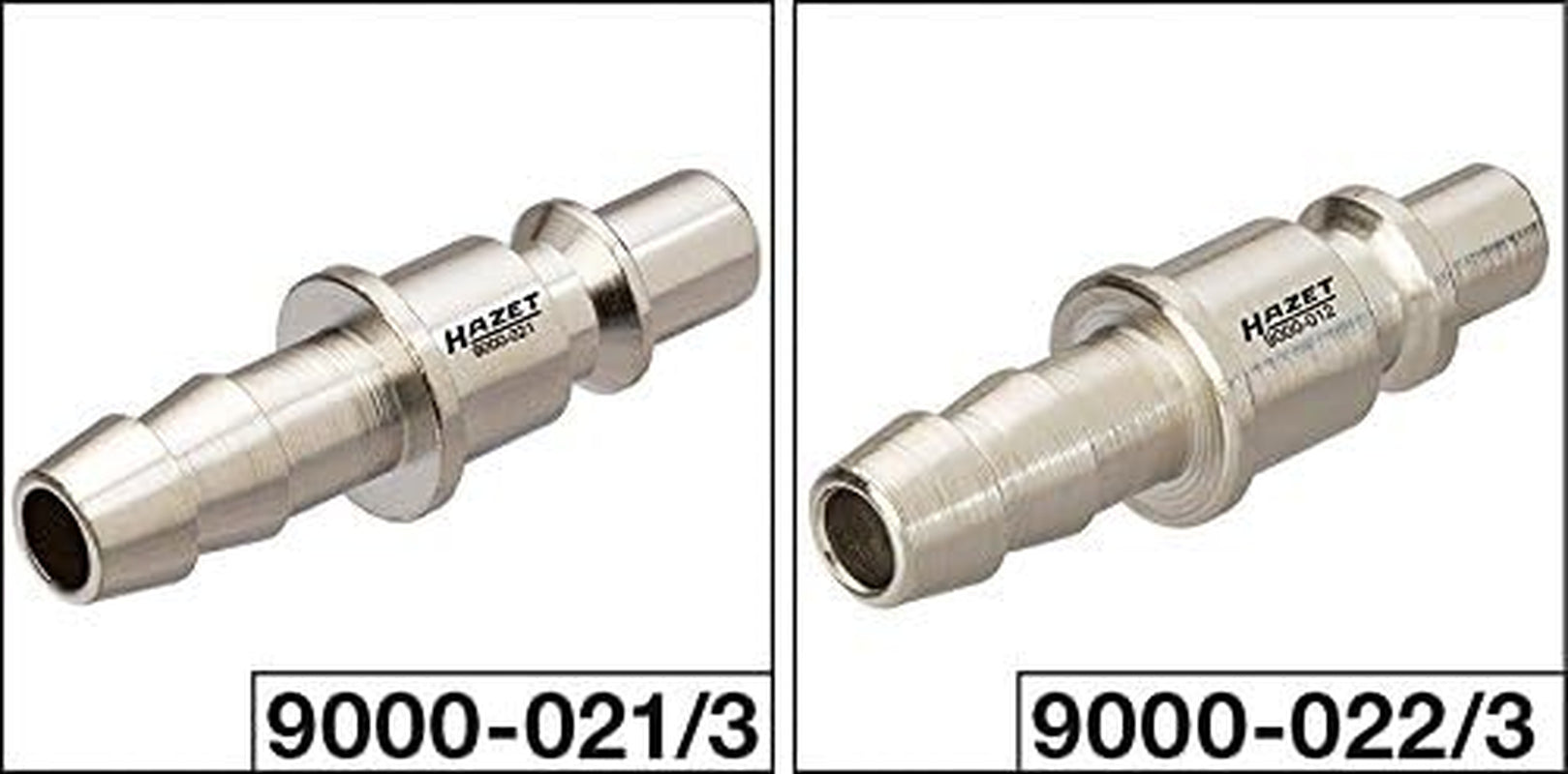 Set di nippli per collegamento tubo Hazet, 9000-020/3