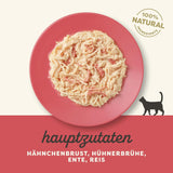 Applaws Alimento umido naturale premium per gatti, Pollo con Anatra in Zuppa, in Scatola 70g (24x70g)