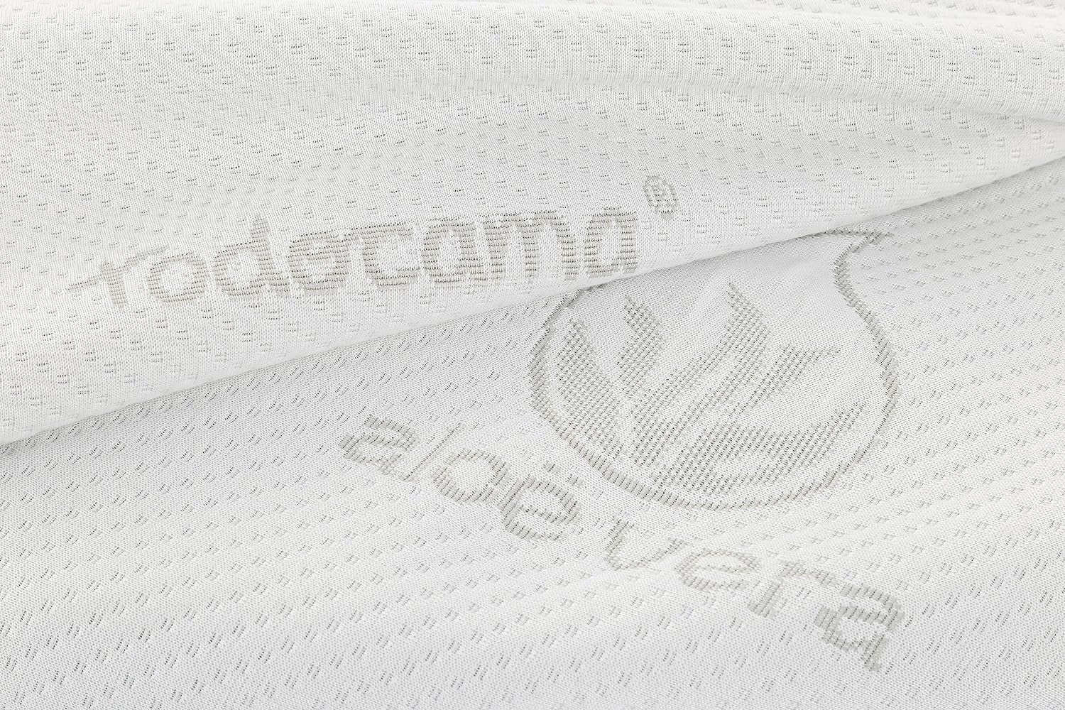 Todocama - Cuscino memory, aloe vera, 2 pezzi, 70 cm, bianco Cuscini standard Naty Shop