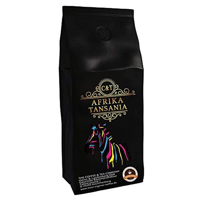 Caffè speciale dall'Africa - Tanzania, terra del Kilimangiaro - caffè monorigine - caffè premium - bassa acidità - leggermente tostato e fresco (chicchi interi, 3 x 1000 grammi)