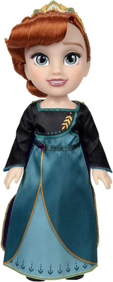 Disney Frozen 2 Anna Doll - una bambola snodabile alta 35 cm con un iconico abito alla moda con lo stemma di Arendelle e una tiara per un divertimento in più, per ragazze dai 3 anni in su