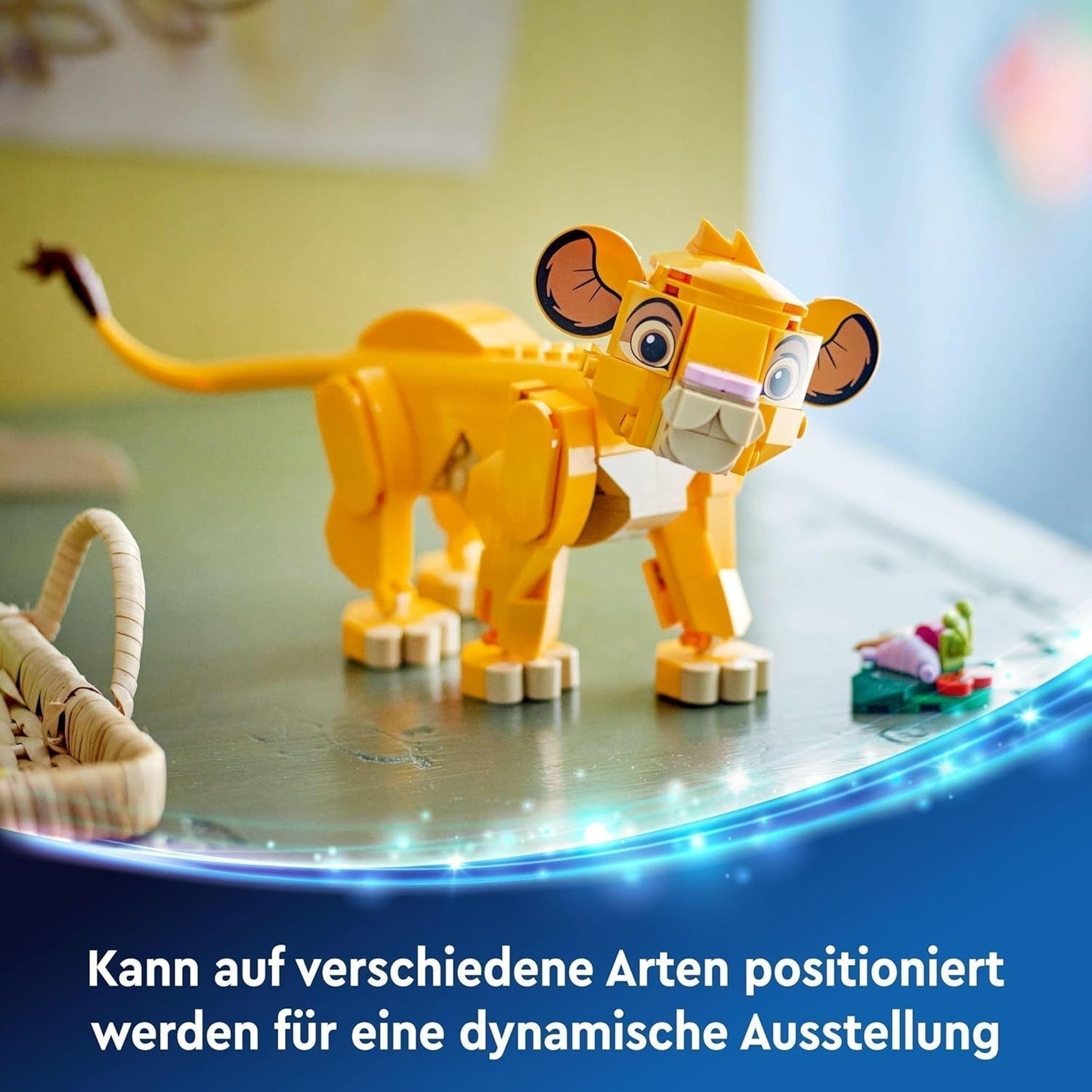LEGO Ç€ Disney Simba, il cucciolo del re leone, giocattolo da costruzione per bambini, playset fantasy con la figura del leone, fantastica idea regalo per ragazze e ragazzi dai 6 anni, giocattolo per bambini 43243 Set da costruzione Beuche den LEGO-Store