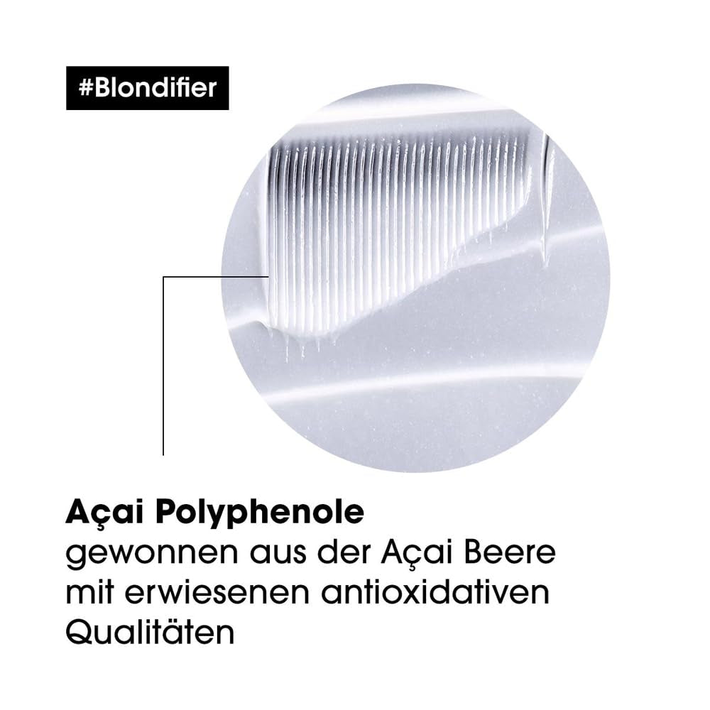 L'Oreal Professionnel | Maschera nutriente per capelli biondi e decolorati, estratto di frutto di Açai, Serie Expert, maschera bionda Naty Shop maschera per capelli