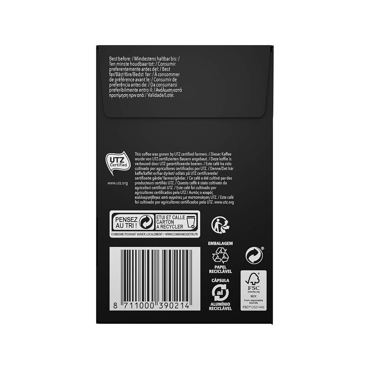 Capseln aus Aluminium, Ristretto, Intensität 11, 40 Stück, 208 g
