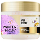 Pantene Pro-V Silky & Glowing Hair Rescue maschera intensiva per capelli con biotina e cheratina ricostruita 300 ml. Aiuta a riparare i capelli secchi, danneggiati o con mèches Naty Shop Hair Mask Titolo predefinito