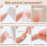 20 compresse adesive per unghie in gelatina - Cuscinetti adesivi biadesivi trasparenti e resistenti, impermeabili, riutilizzabili, stampa sulle unghie Set manicure fai da te Accessori per unghie