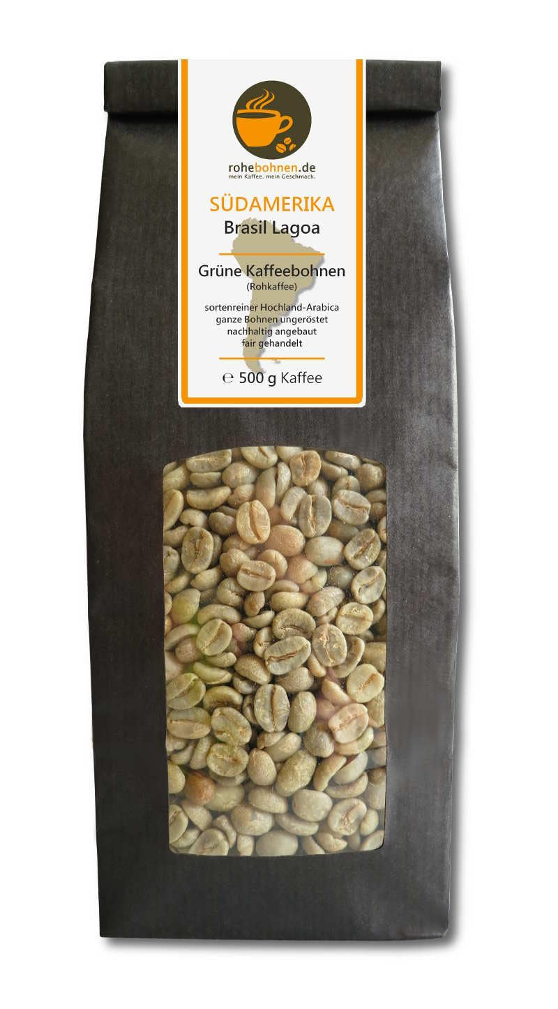 Caffè crudo - Caffè verde Kenya, India, Brasile (confezione ridotta caffè verde in grani 3x500g) - Certificato GMP