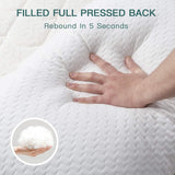 Cuscino Bedstory, Cuscino per Dormire, 2 Pezzi, Ipoallergenico, Cuscino Antipolvere, Piumino, Qualità Alternativa, Cuscino per Letto per Schiena, Pancia e Chi dorme sul fianco, Misura Standard, Lavabile, 42 X 70 Cm Naty Shop Cuscini Standard