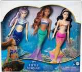 Mattel DISNEY Arielle La Sirena - Set con Mala, Karina e Arielle, abiti e acconciature unici, per giochi fantasiosi e collezionismo, per bambini dai 3 anni in su, HND29 Naty Shop Dolls