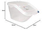 9146 Contenitore accessibile con coperchio GN 44199, bianco, 200(a) x 200(l) x 395(p) mm. Scatole per la conservazione degli alimenti Naty Shop