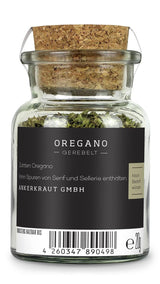 Ankerkraut Oregano Gewürz, gerebelt essiccato, perfetto per pizza zuppa di pomodoro e pesce, Kräuter zum Würzen, mediterranean Küche für zu Hause, Lecker Kochen, 20g im Korkenglas