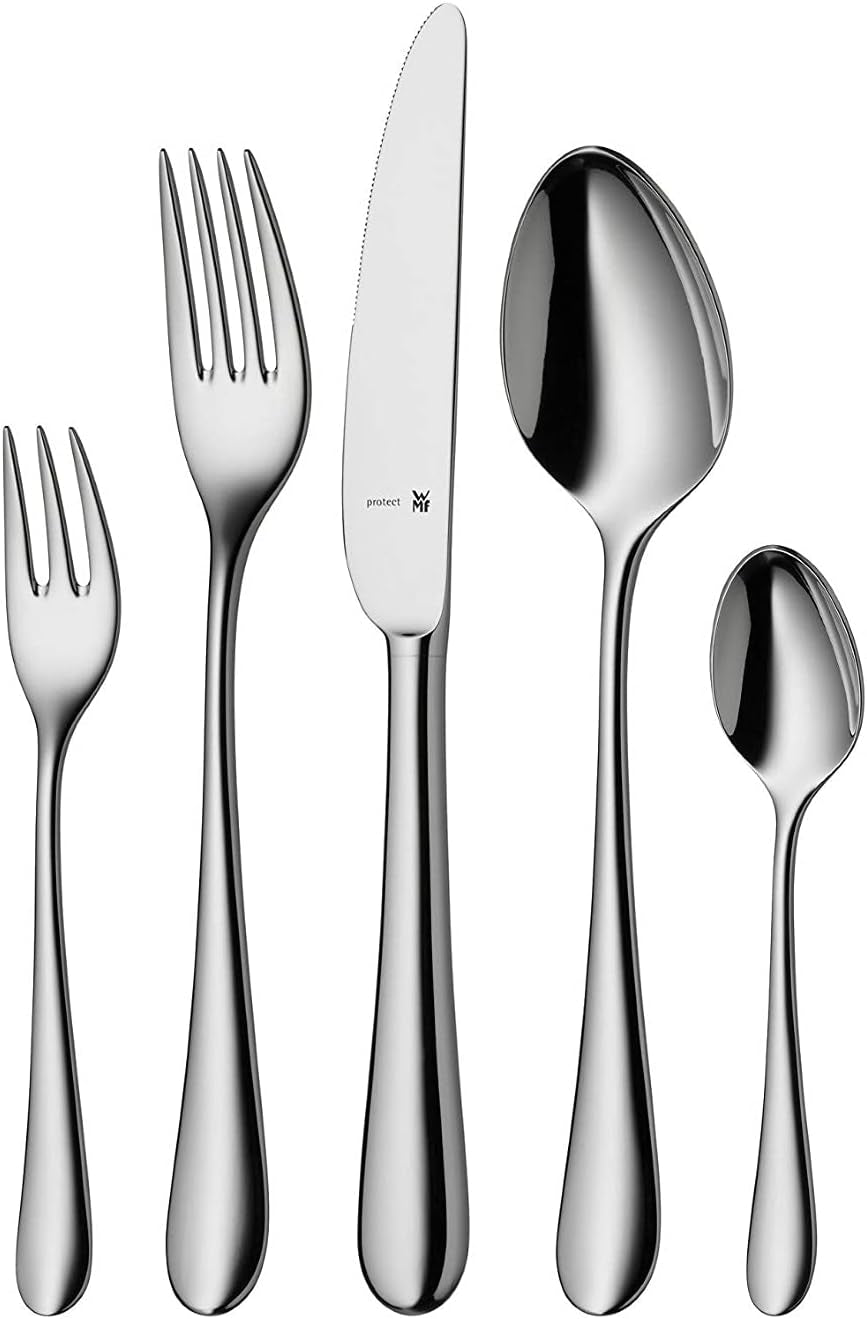 WMF Merit Set di posate in acciaio inossidabile Cromargan Protect, lucidate, resistenti ai graffi, lavabili in lavastoviglie Naty Shop