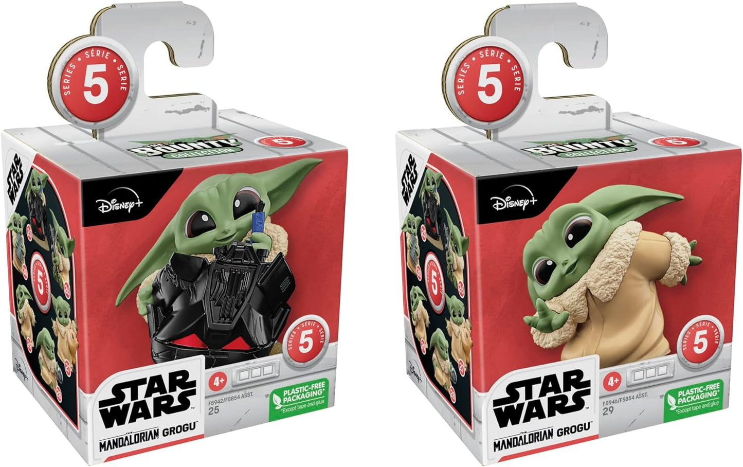 Star Wars Hasbro the Bounty Collection Serie 5, Grogu Figures Confezione da 2, Gioco Casco, Gioco Peek-a-Boo, Giocattolo 4+ Anni, 5,5 cm, Multi, F5941 Action Figure Naty Shop