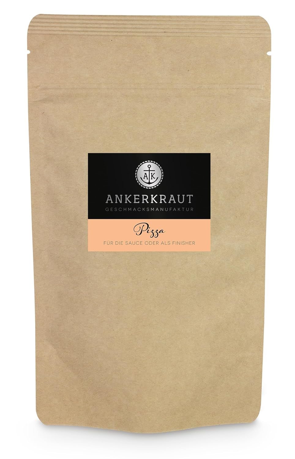 Ankerkraut Pizza, per il gusto italiano originale, come dallo Steinofen, anche per pasta, pomodoro-mozzarella e molti altri piatti, 45 g in vetro di sughero