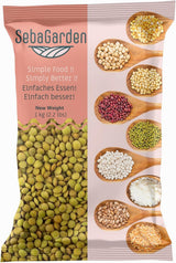 Lenticchie Verdi – Varietà Laird, Confezione da 1 kg | Qualità Premium, Lenticchie Intere | Ricco di proteine ​​e fibre | Vegano, non OGM | Ideale per zuppe, insalate, curry e preparazione dei pasti