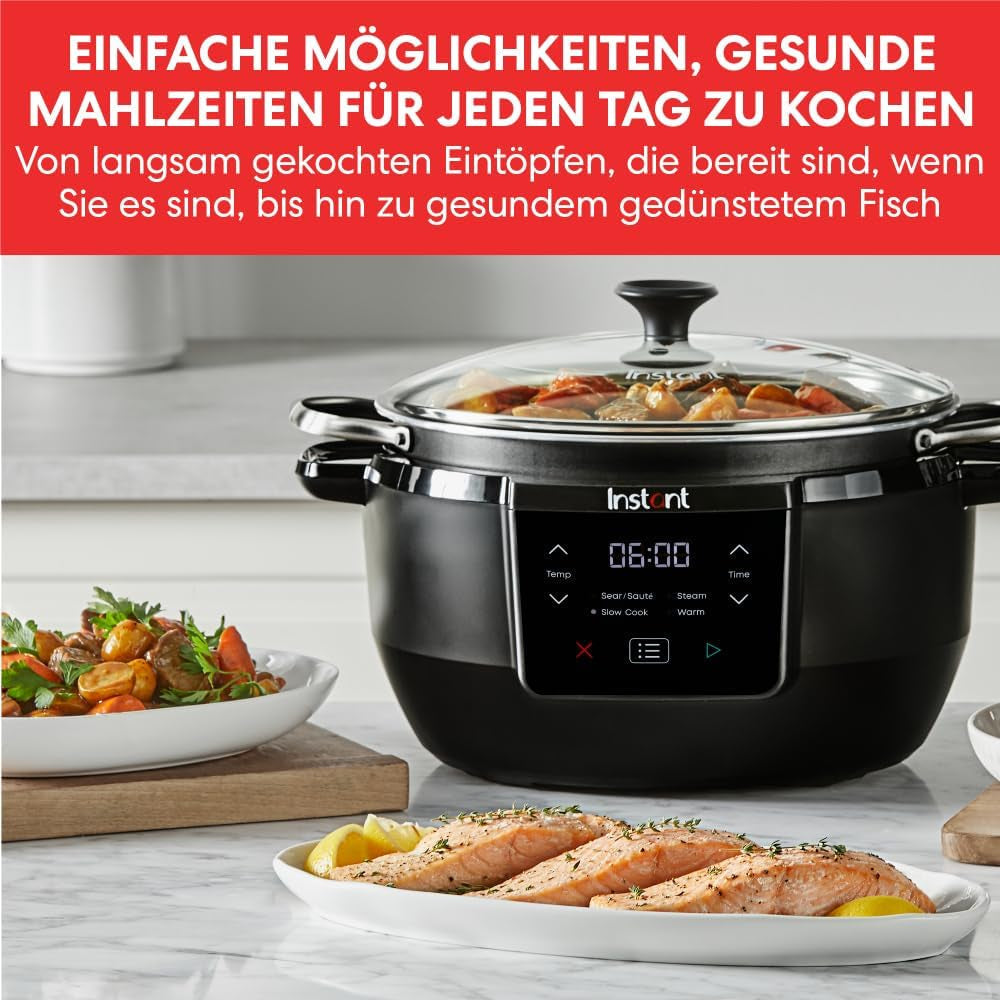 Pentola a cottura lenta Instant Pot Superior, Multicooker da 7,1 L, 4 funzioni di cottura, Pentola a cottura lenta da 800 W Naty Shop