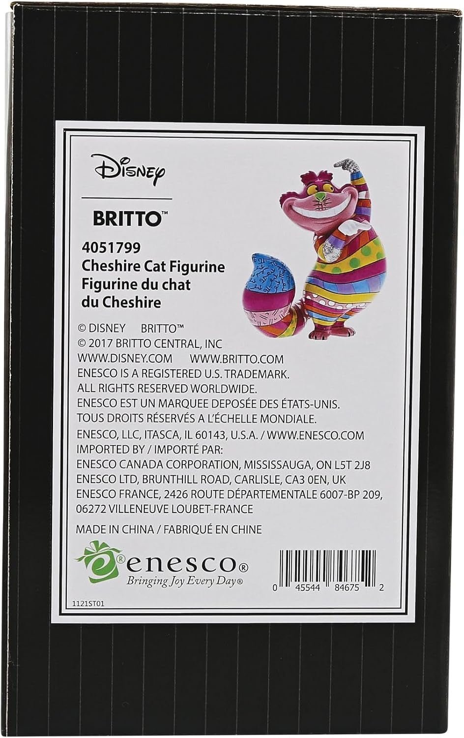 Disney Britto Collection Statuetta Gatto del Cheshire, Statuette e sculture colorate Naty Shop