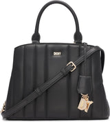 DKNY Chain Lexington Park Borsa a catena con logo medio, Nero / Oro, Taglia unica Borse da donna Naty Shop Titolo predefinito
