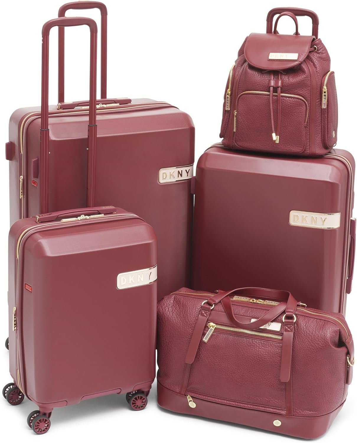 DKNY Borsone Softside Weekender Bagagli, Vino Rosso, Vino, Borsone Softside Weekender Bagagli Bagagli e attrezzatura da viaggio Naty Shop