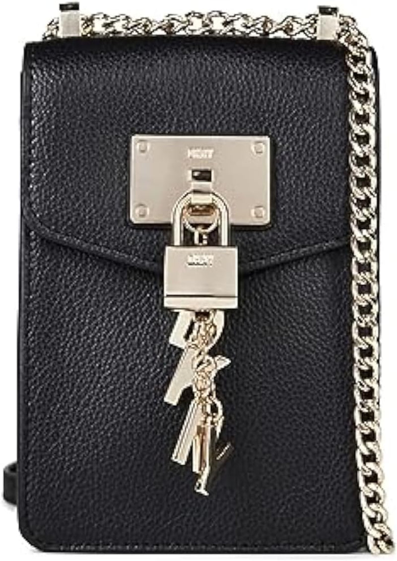Borsa a tracolla DKNY Elissa N/S Donna Borse Naty Shop Nero / Oro