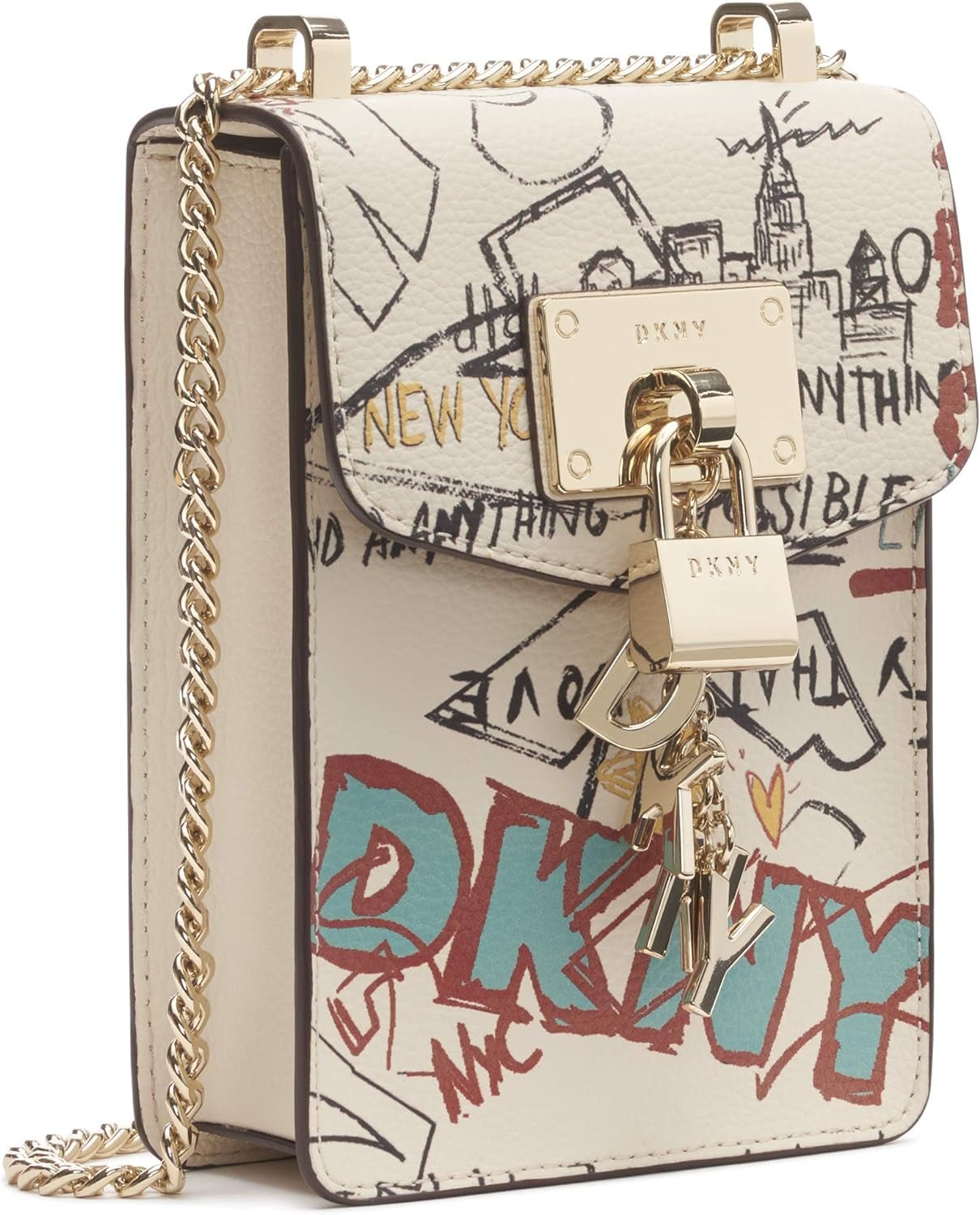 DKNY Borsa a tracolla Elissa N/S Phone Cr da donna, Taglia unica Borse da donna Naty Shop