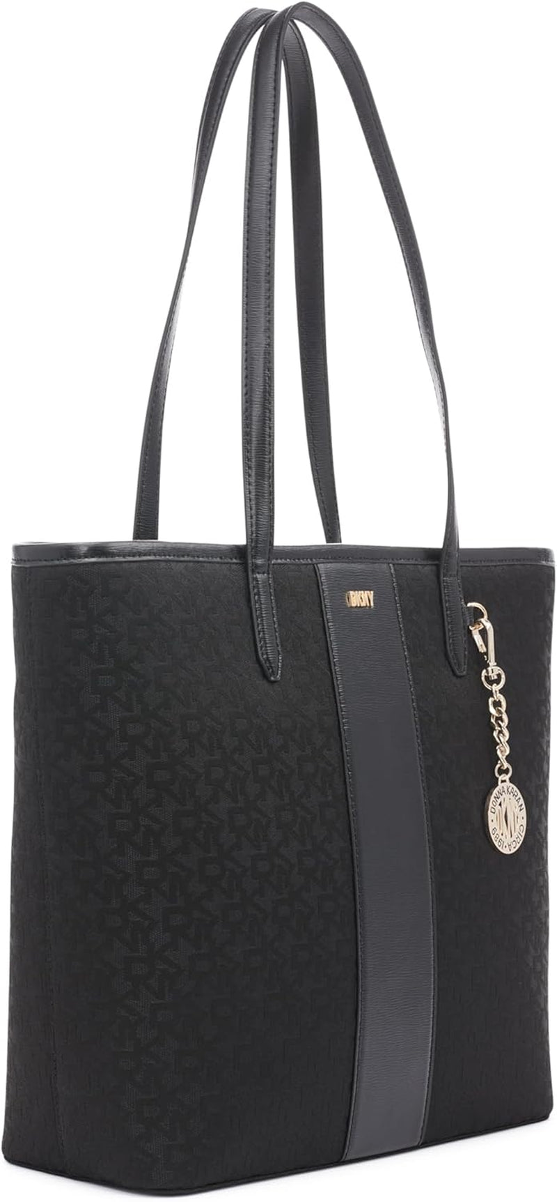 DKNY Borsa tote R31AFR73-XLB-1 da donna, Logo nero / Nero Borse da donna Naty Shop
