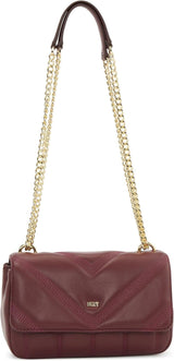 DKNY Borsa a tracolla con patta Borse Donna Naty Shop Distressed Wine