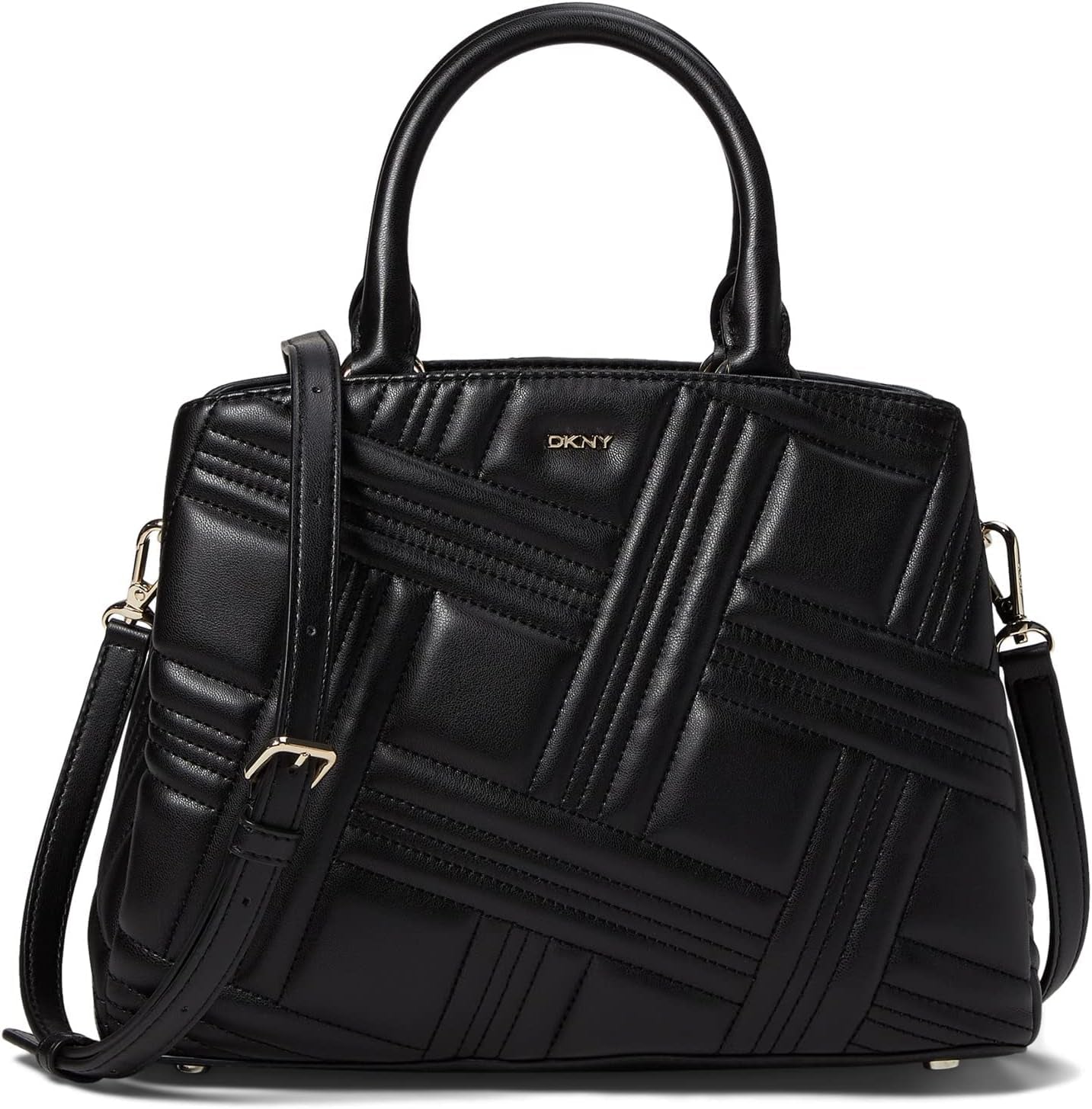 Borse a cartella medie DKNY Donna Naty Shop Nero / Oro Taglia unica