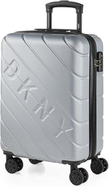 DKNY - Valigia grande a 4 ruote Valigia grande leggera - Valigia da viaggio grande con ruote. Valigia grande da viaggio per aereo Valigia rigida con chiusura certificata - Valigia grande per troller Argento Naty Shop Bagagli e attrezzatura da viaggio Argento S