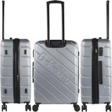 DKNY - Valigia grande a 4 ruote Valigia grande leggera - Valigia da viaggio grande con ruote. Valigia grande da viaggio per aereo Valigia rigida con chiusura certificata - Valigia grande per trolley Argento Bagagli e attrezzatura da viaggio Naty Shop
