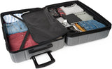 DKNY - Valigia grande a 4 ruote Valigia grande leggera - Valigia da viaggio grande con ruote. Valigia grande da viaggio per aereo Valigia rigida con chiusura certificata - Valigia grande per trolley Argento Bagagli e attrezzatura da viaggio Naty Shop