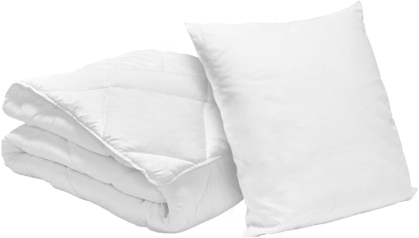 Bleu Calin Pack trapunta 1 persona 140X200 Cm + 1 cuscino 60X60 Cm, lavabile a 95° Piumini e trapunte Naty Shop 140 X 200 Cm 1 cuscino