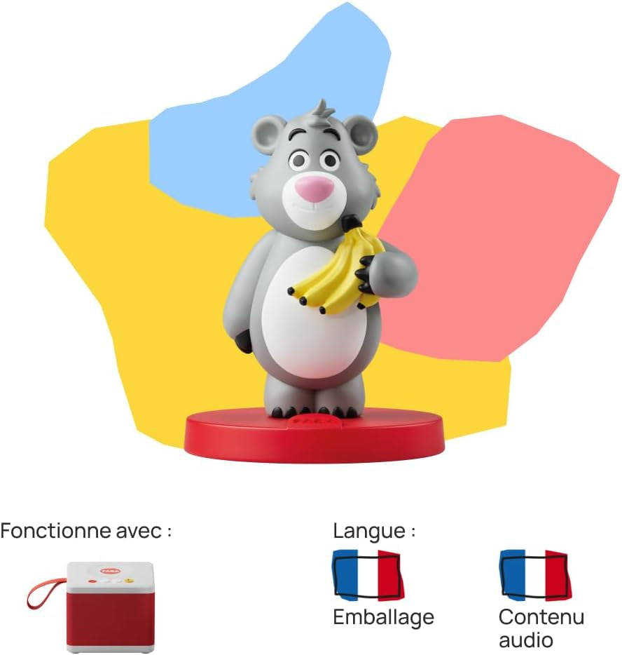 Figura con suono, Il libro della giungla e un'altra storia... - Versione francese - Bambini 4-6+ - Fiabe e racconti sonori - Giocattoli, contenuti educativi Giocattoli Bebe Naty Shop