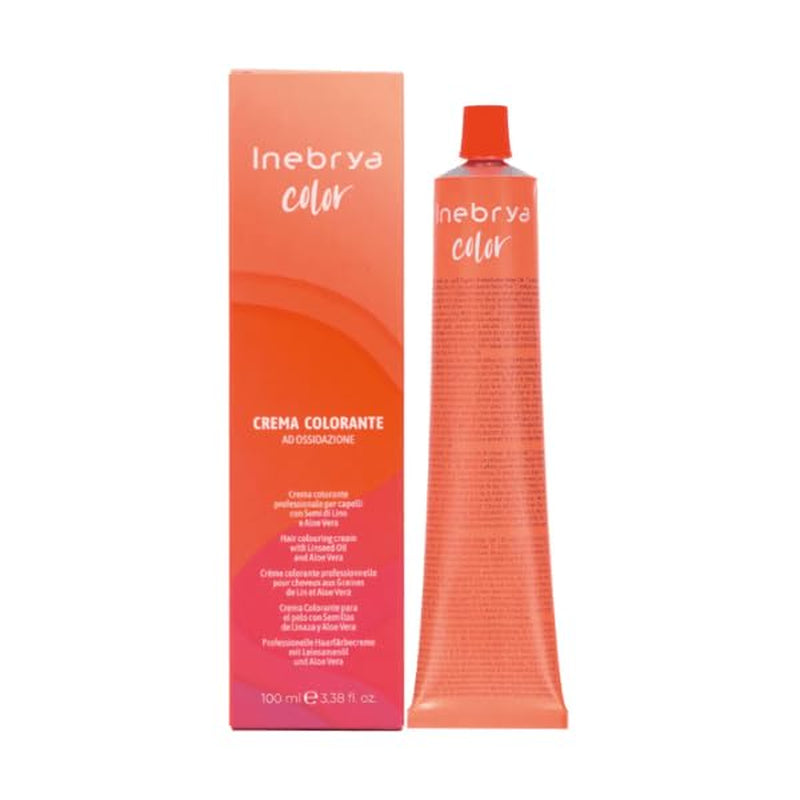 Crema colorante permanente per capelli con semi di lino e aloe vera 100 ml (- 7.0 Biondo) Tintura per capelli Naty Shop Castano chiaro Rosso Viola 100 Ml (1 confezione)
