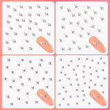 400 Pezzi Oro Argento Stern Nail Charms Nägel, 3D Metall Star Nagelkunst Dekorations, Star Nail Design Gemischt Größe Form Nägel Zubehör