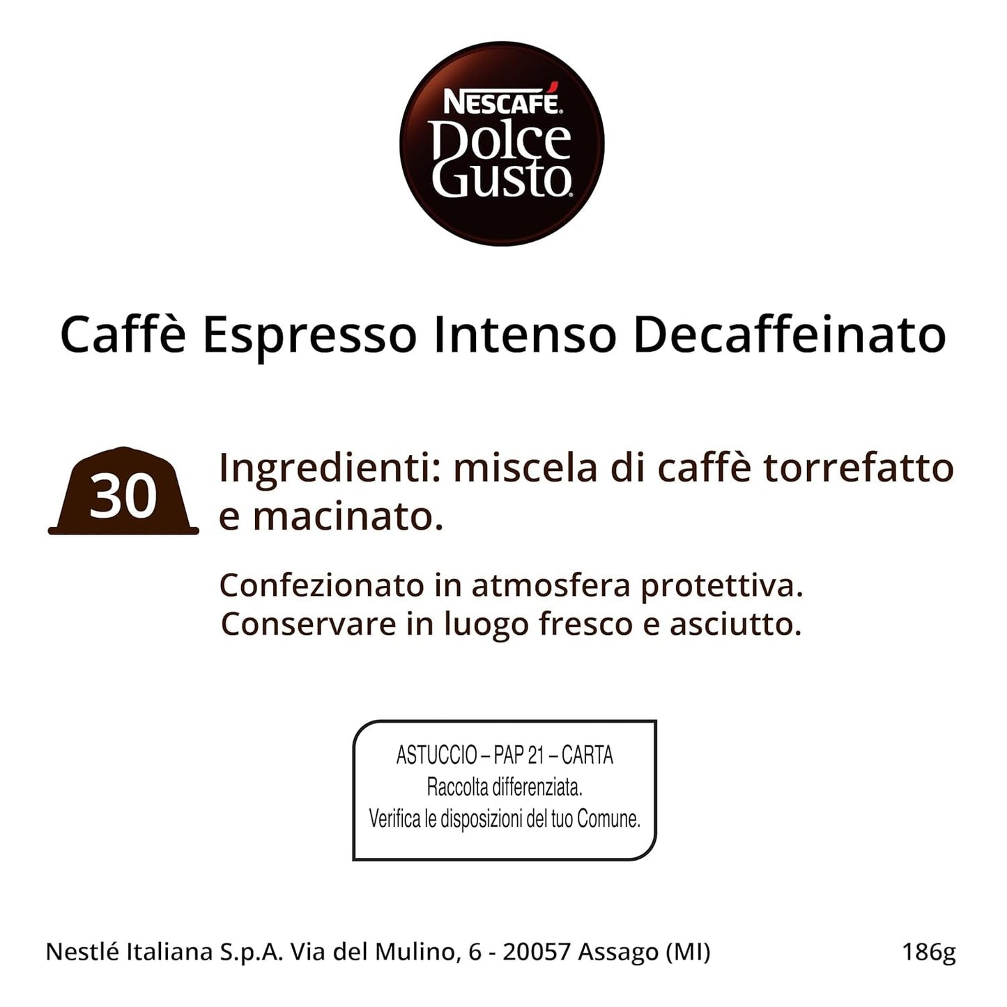 Nescafé Dolce Gusto Café Dolce Gusto Espresso Intenso Desc. | Nestlé Pack 3 Kisten Mit 18 Kapseln,Die Jewells 16 Einheit(3er Pack)
