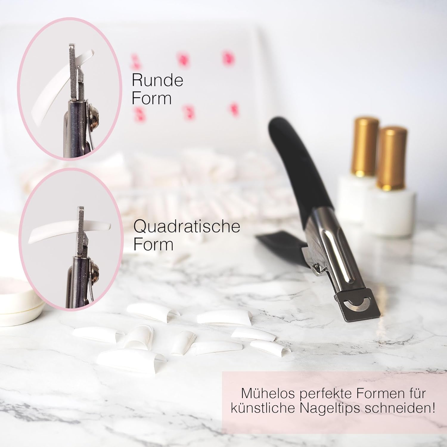 ® Unghie artificiali incollate 500 pezzi Unghie finte - Unghie gel stabili - Unghie di qualità da studio (colore naturale)