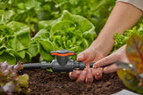Valvola di regolazione e intercettazione Gardena Micro-Drip-System 13 mm (1/2 pollice): semplice chiusura dei tubi e regolazione continua del flusso d'acqua, accessorio per la posa dei tubi gocciolanti (13207-20)