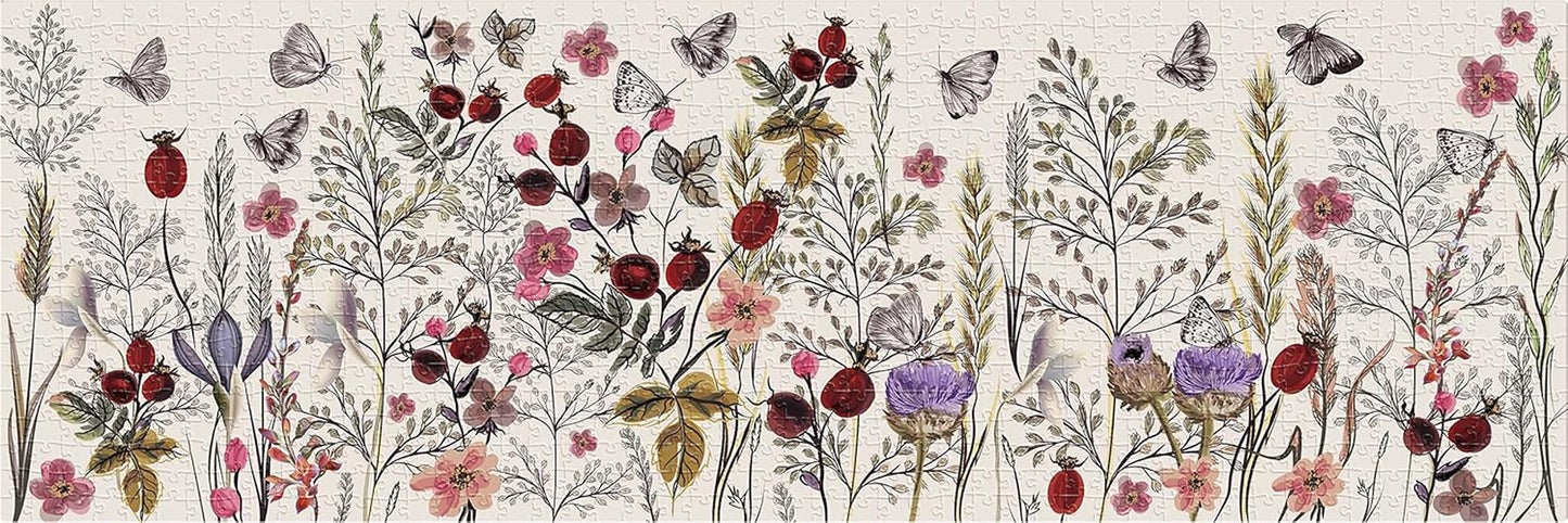 Fiori N. 1 - Puzzle panoramico da 1000 pezzi per adulti Puzzle Naty Shop