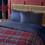 Set piumino e federa Night Lark, 10,5 tog, singolo, tartan rosso classico, biancheria da letto di lusso, ipoallergenico, piumini e trapunte lavabili in lavatrice Naty Shop