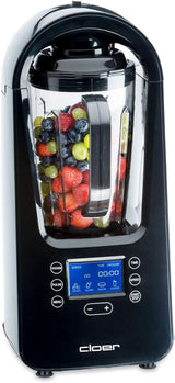 Robot da cucina Cloer 6980 Vakuum / 800 Watt / 21.000 U/Min. / Incl. Vorratsbehälter/Vakuumventil/Automatikprogramme/Eis-Crush-Funktion/Reinigungsfunktion/Schwarz, 1500 Milliliters Kitchen Naty Shop
