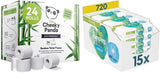Acquista all'ingrosso Cheeky Panda rotoli di carta igienica in bambù e scatola di salviette umidificate Pampers Harmony Aqua Baby, 720 salviette (15 x 48), protezione delicata per la pelle con il 99% di acqua