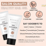 Makartt Poly Nail Extension Gel - Gel per extension acrilico, Gel rinforzante per unghie, Decorazione per unghie, 50 ml (Viola)