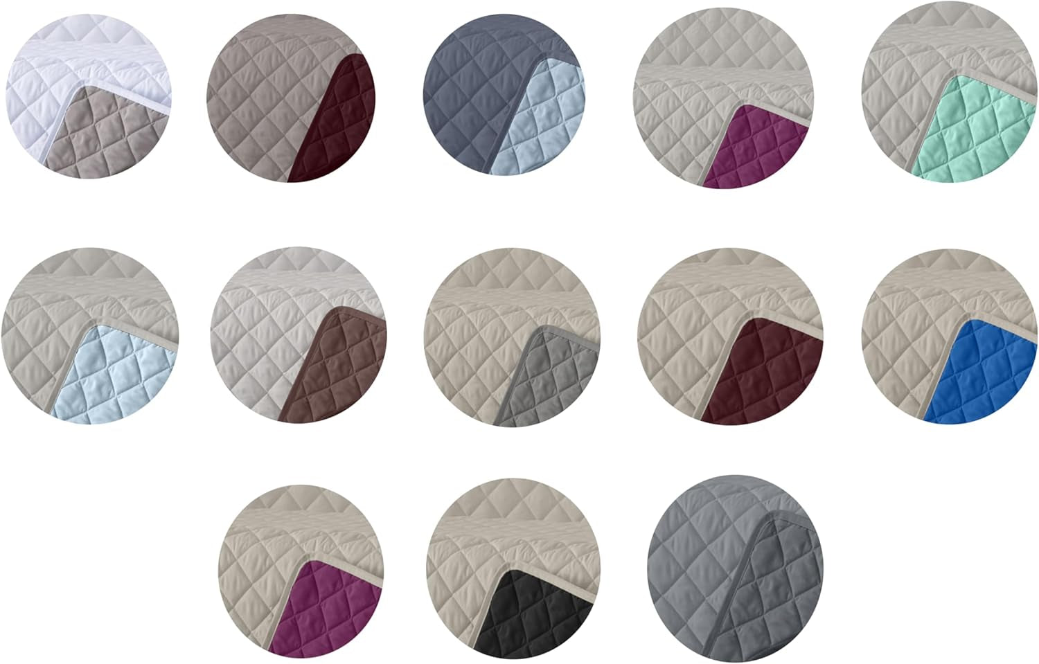 AVA | Trapunta reversibile | Per tutte le stagioni | Colore: Grigio/Fucsia | Per Letto 180 Cm. (270 X 270 Cm. Ancho X Alto) | Trapunta trapuntata Trapunte e trapunte Naty Shop