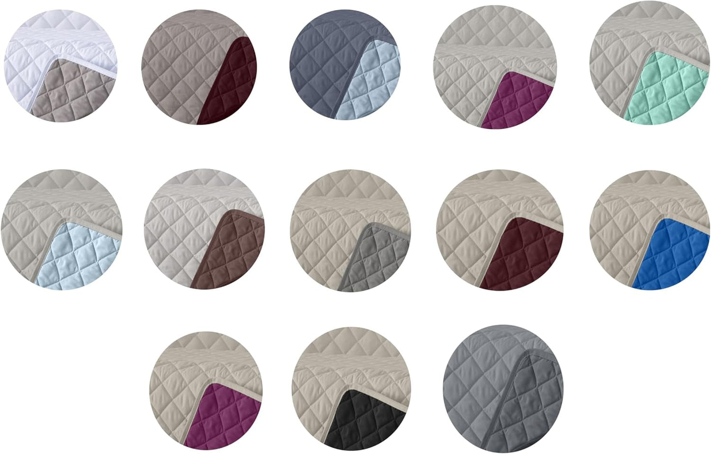 AVA | Trapunta reversibile | Per tutte le stagioni | Colore: Beige/Turchese | Per Letto 180 Cm. (270 X 270 Cm. Ancho X Alto) | Trapunta trapuntata Trapunte e trapunte Naty Shop