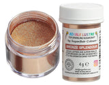 Colorante alimentare commestibile Sugarflair Bronze Splendor - Polvere commestibile brillante per torte, muffin, cioccolato, pasticcini, dessert, gelati, bevande, cocktail e altro - 4g