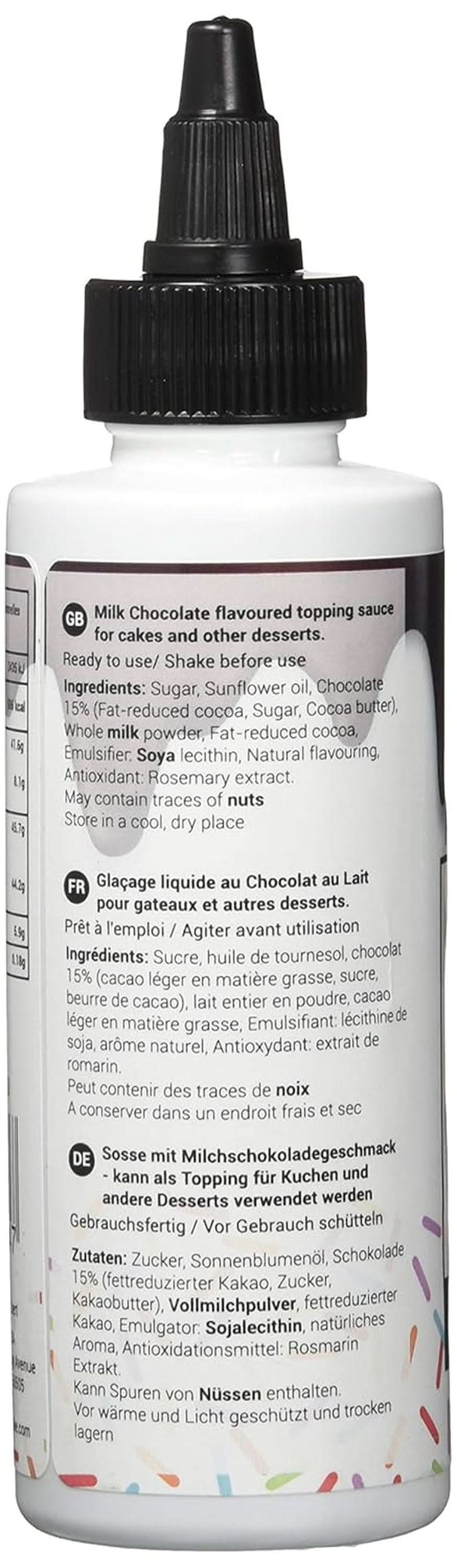 Salsa al gusto di cioccolato al latte, Glasse da 150 grammi e Decor Naty Shop