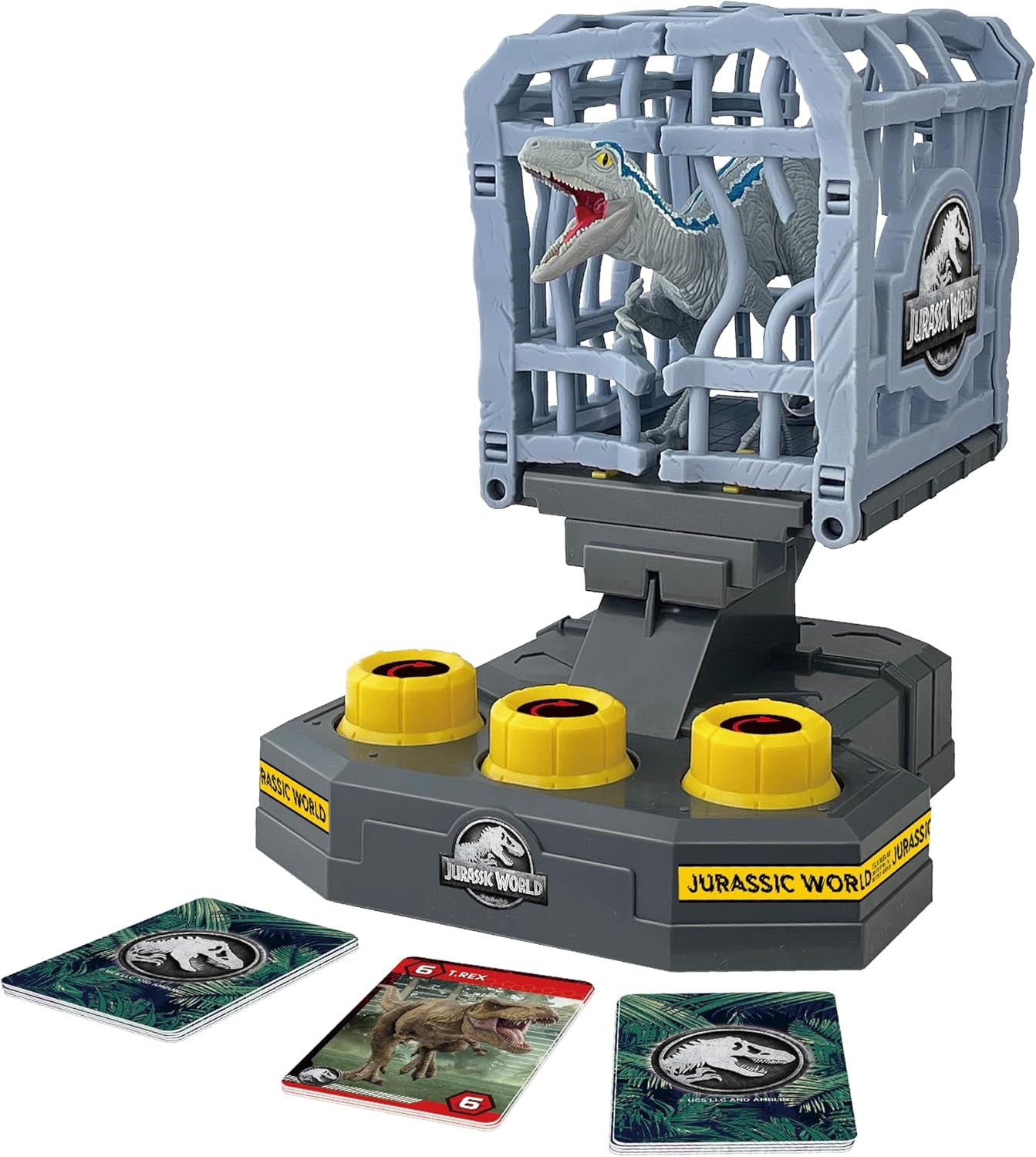 EPOCH Games, Jurassic World - Cage Breaker, 7523, Dinosauro giocattolo, Gioco da tavolo per bambini dai 4 anni in su